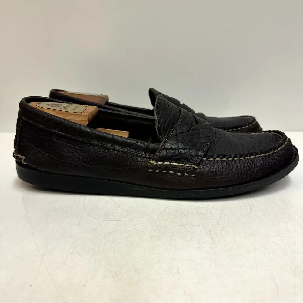 RARE Rancourt & Co. x Bill's Khakis Bison Penny Loafer Camp Moc Maine USA 11 D